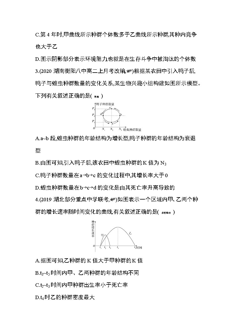 高中生物选择性必修二 第1章专题强化练1　种群数量变化的分析第2页