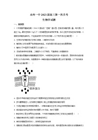 湖南省永州市一中2022-2023学年高三生物上学期第一次月考试卷（Word版附答案）