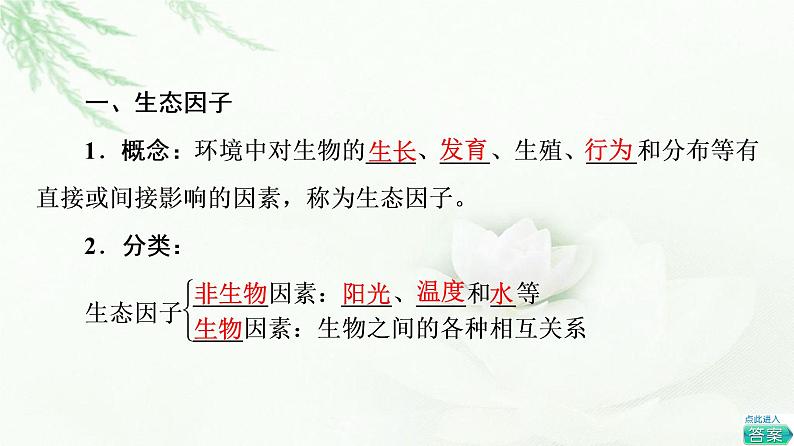 苏教版高中生物选择性必修2第1章第2节影响种群特征的生态因子课件04