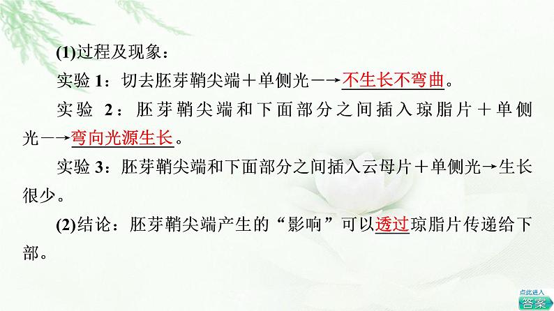 苏教版高中生物选择性必修1稳态与调节第4章第1节植物生长素课件第8页