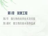 人教版高中生物选择性必修3生物技术与工程第1章第2节第1课时微生物的基本培养技术课件