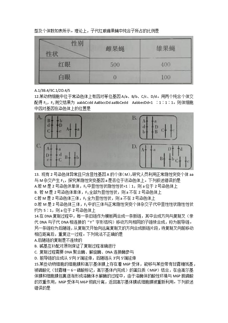 2023潍坊（安丘、诸城、高密）三县高三上学期10月联考生物试题含答案03