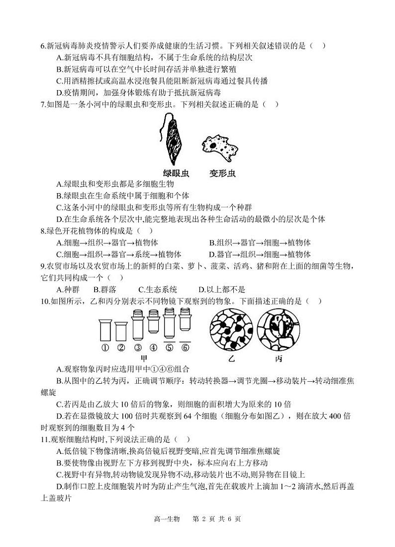 生物试题第2页