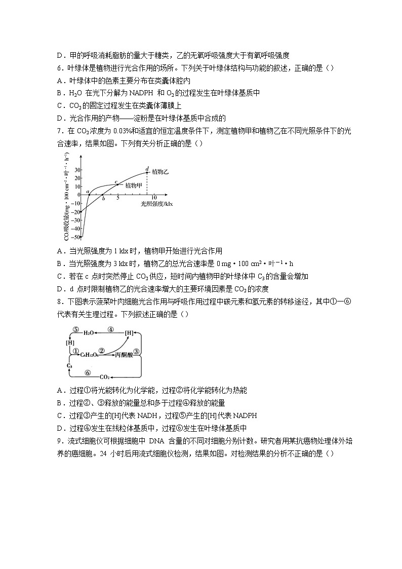 2022池州贵池区高一下学期期中考试生物试题含答案第2页
