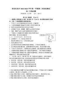 河南省杞县新世纪中学2022-2023学年高二上学期第一次质量检测生物试卷（含答案）