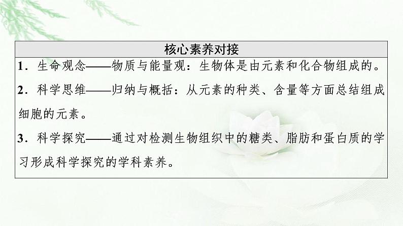 人教版高中生物必修1第2章第1节细胞中的元素和化合物课件03