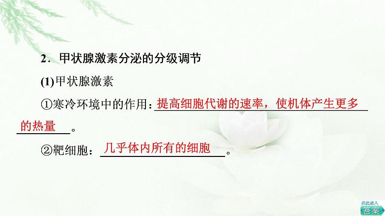 人教版高中生物选择性必修1第3章第2节激素调节的过程课件第8页