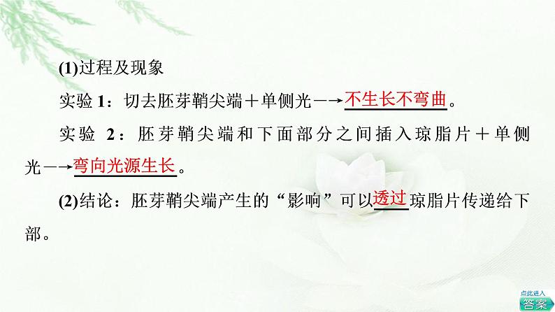 人教版高中生物选择性必修1第5章第1节植物生长素课件第8页