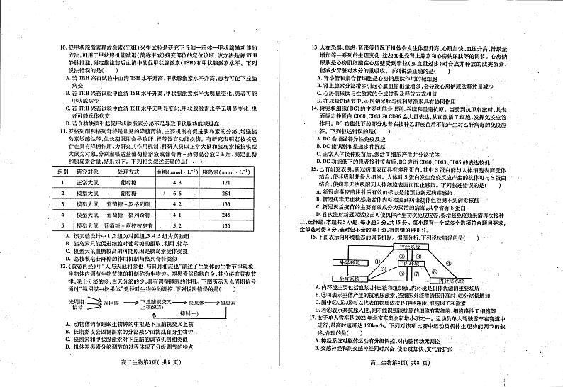 山东省烟台招远市第二中学2022-2023学年高二10月月考（期中前模拟）生物试题第2页