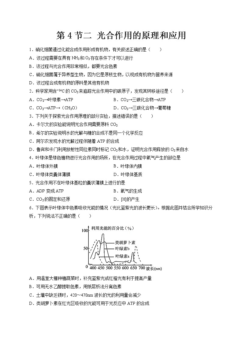 第5章第4节二 光合作用的原理和应用第1页