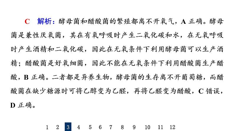 人教版高考生物一轮总复习课时质量评价33传统发酵技术的应用课件第8页