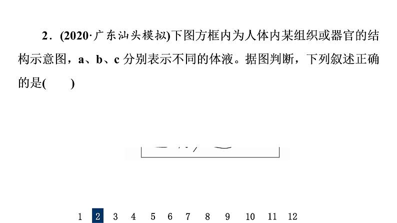 人教版高考生物一轮总复习课时质量评价22人体的内环境与稳态课件04