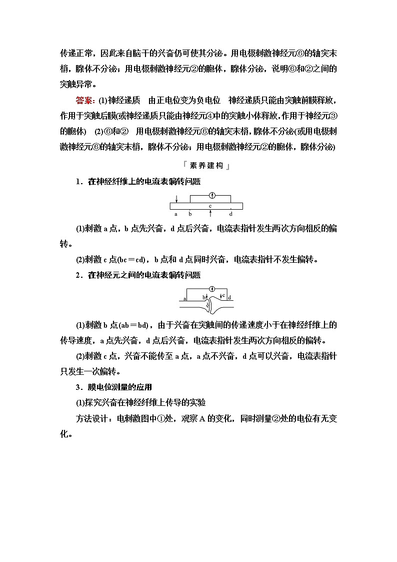 人教版高考生物一轮总复习选择性必修1第8单元高频考点进阶课6动物生理相关实验探究学案第2页