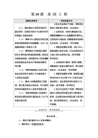 人教版高考生物一轮总复习选择性必修3第10单元第38课基因工程学案