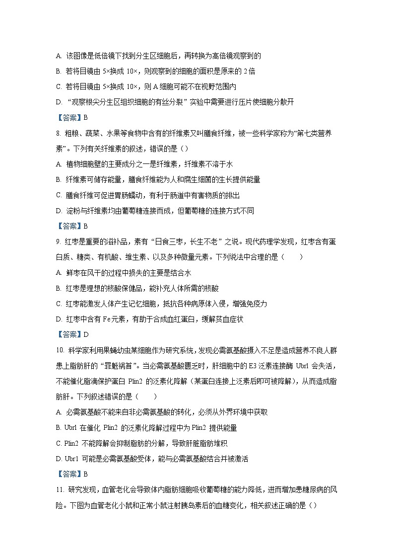 河南省开封市2022-2023学年高三生物上学期开学联考试题（Word版附答案）第3页