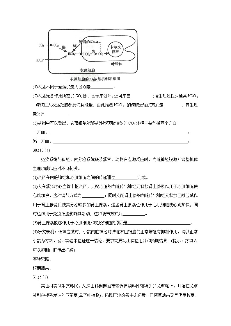 2021郑州高三下学期3月第二次质量预测（二模）生物含答案第3页