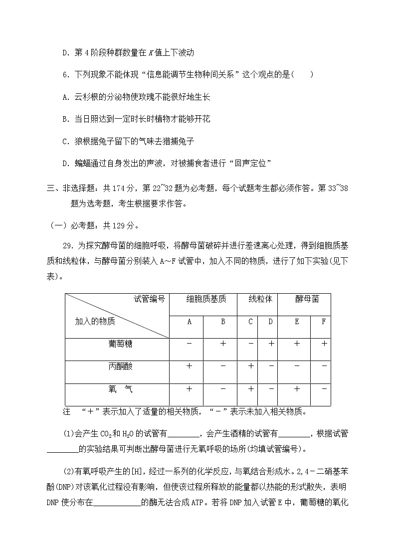 2021昌吉九中高三上学期期末考试生物试题含答案第3页