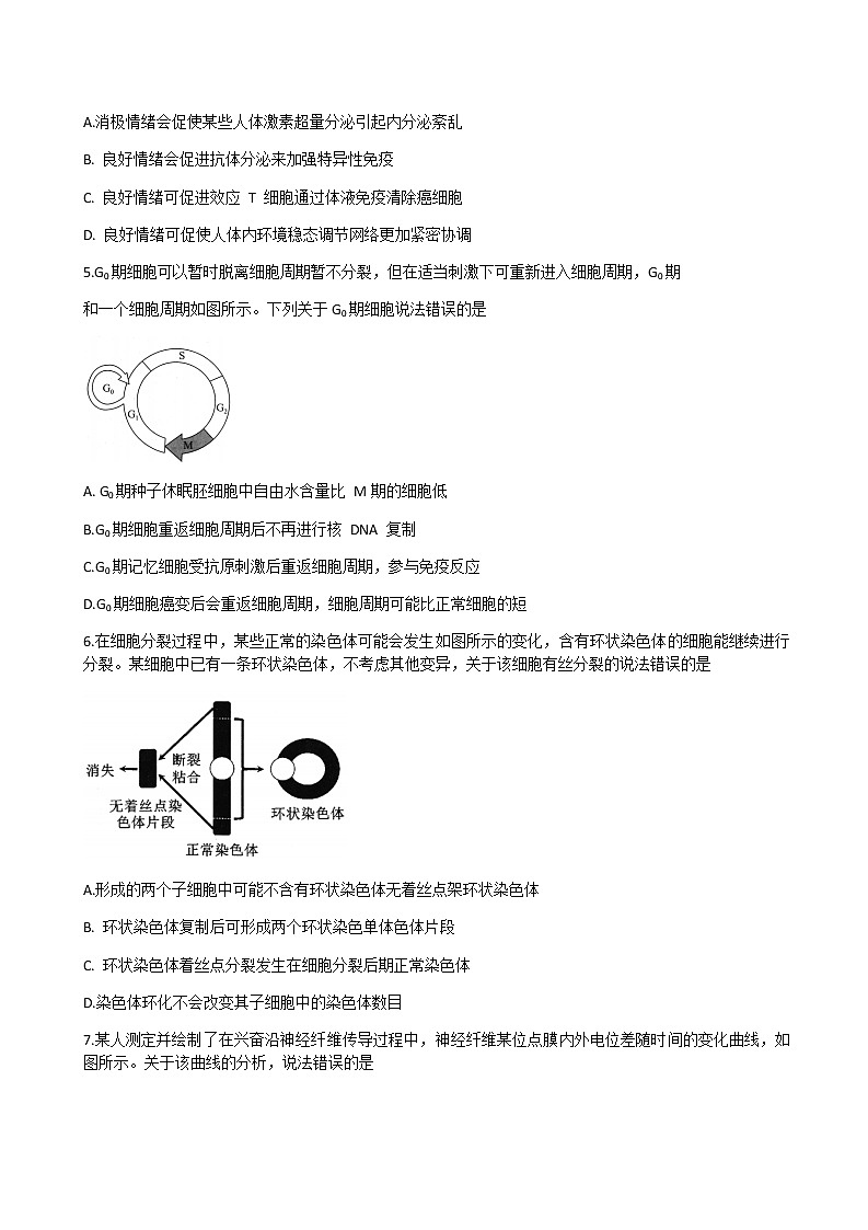 2021湖北省华大新高考联盟高三11月教学质量测评（新高考）生物试题含解析02