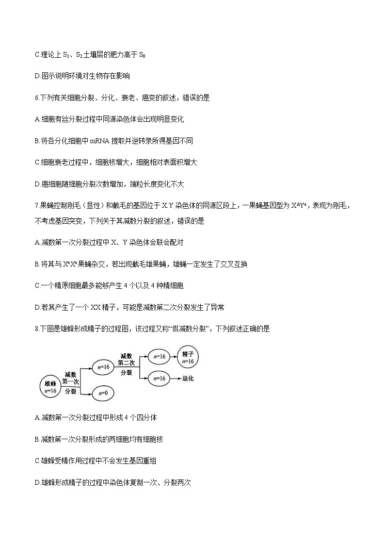 2021清远高三上学期摸底考试（11月）生物试题含答案第3页