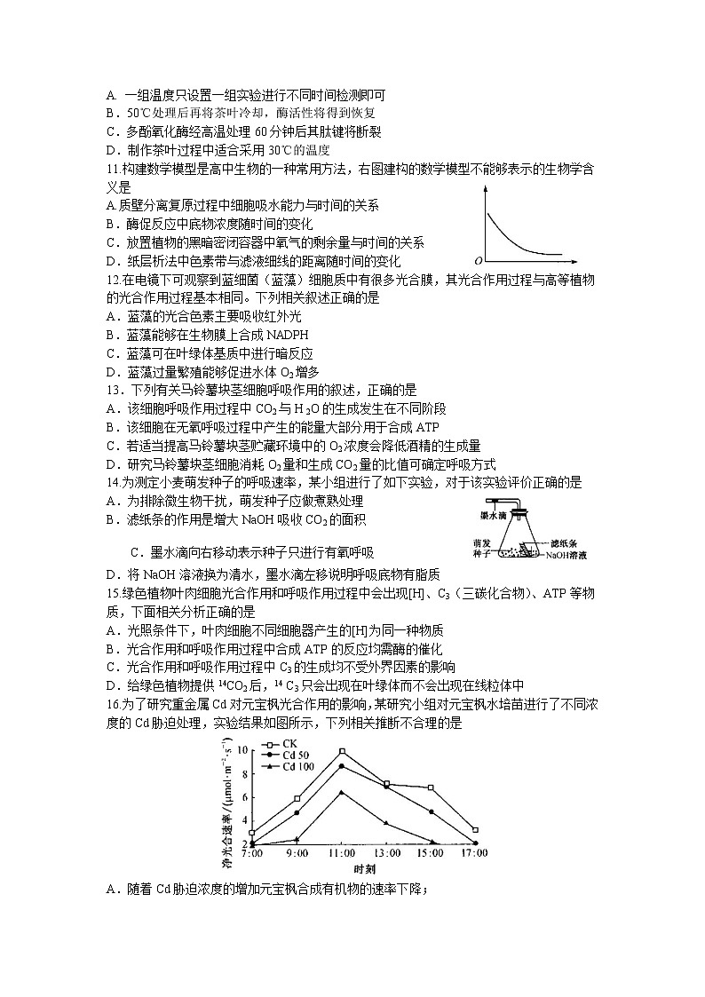 河南省名校联盟2021届高三10月质量检测生物试题第3页