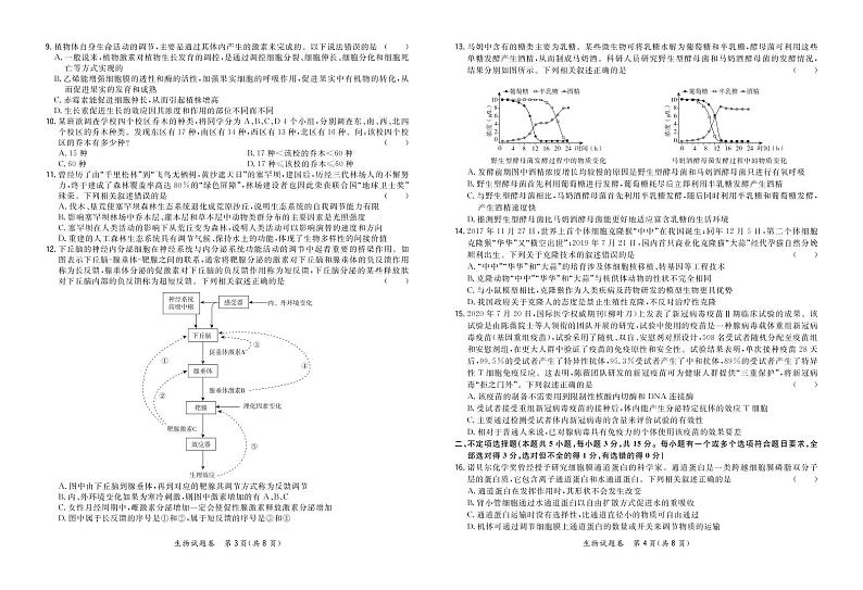 2021决胜新高考・名校交流高三9月联考卷生物PDF版含解析02