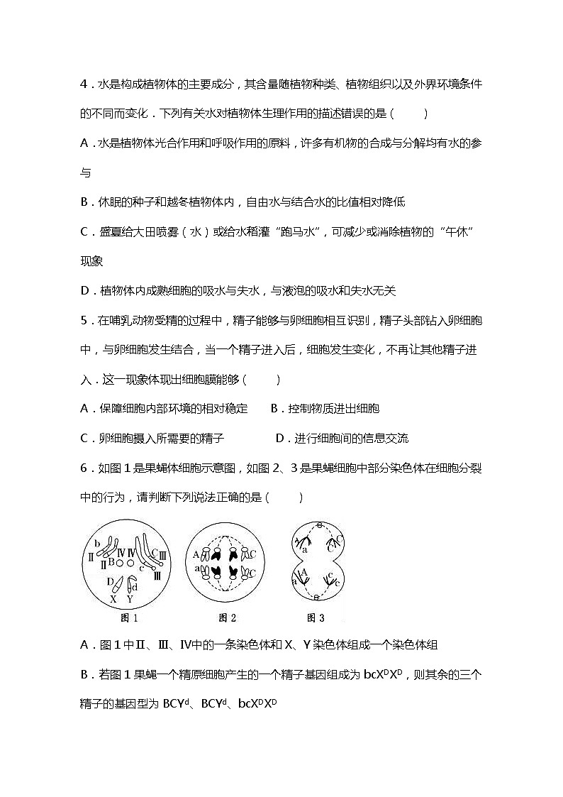 2021茶陵县三中高三上学期第一次月考生物试题答案不全02