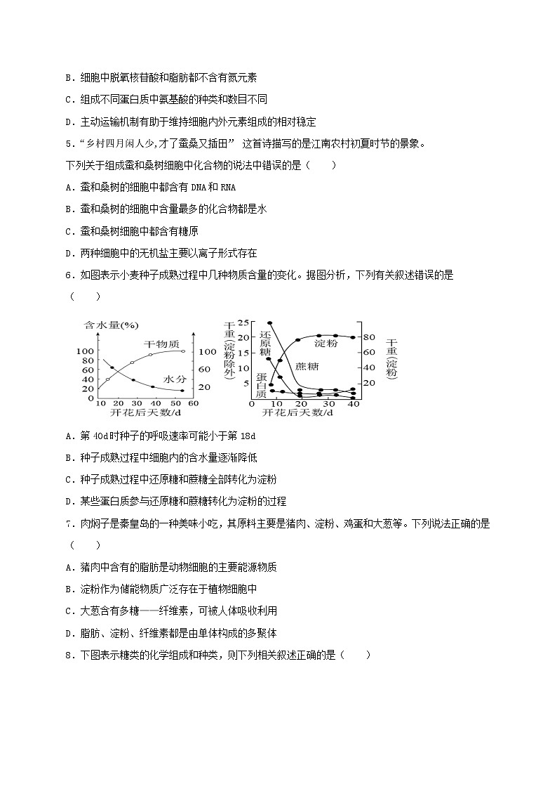 2021省大庆中学高二下学期期中考试生物试题含答案02