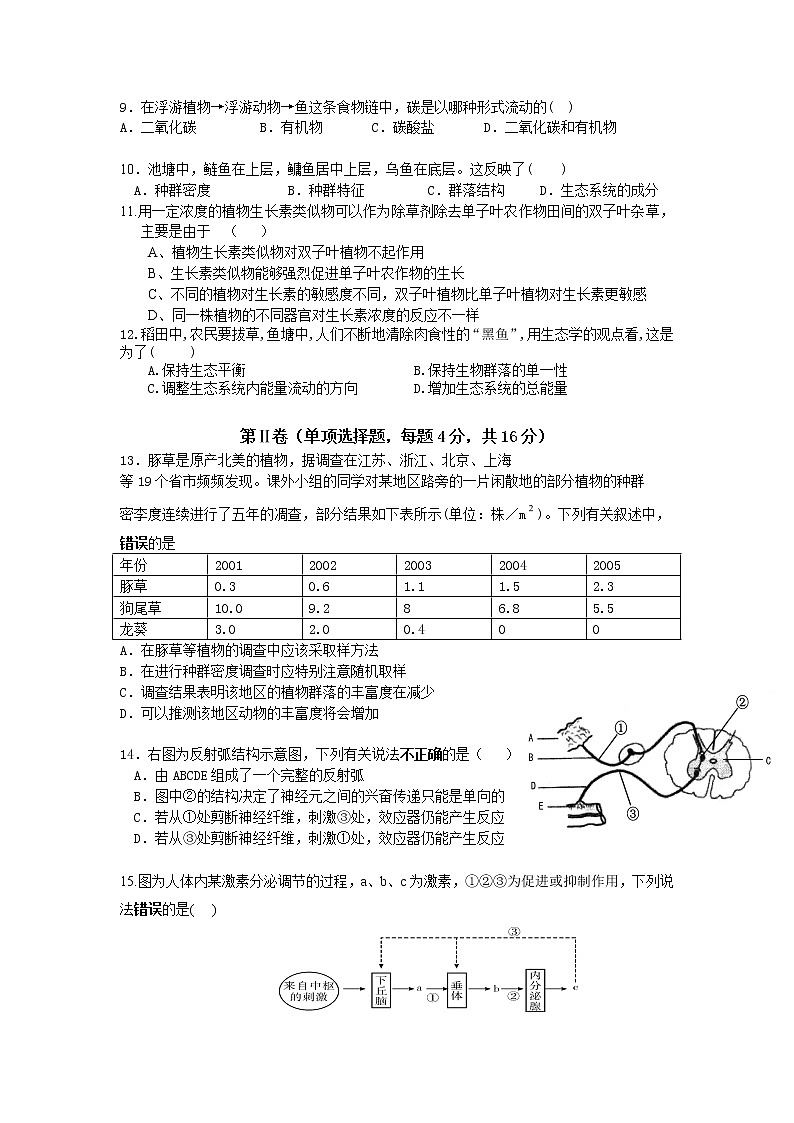 2021湛江二十中高二下学期第一阶段考试生物试卷含答案第2页