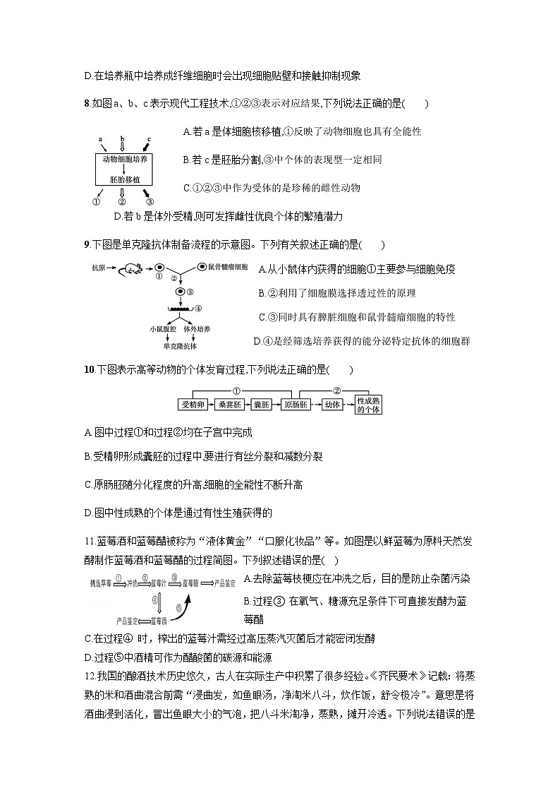 2021枣庄八中东校高二4月月考生物试题含答案03