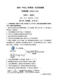 2021沧州一中高二下学期第一次月考生物试卷含答案