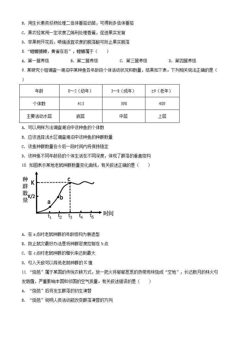 2021佛山高二上学期期末考试生物试题含解析02