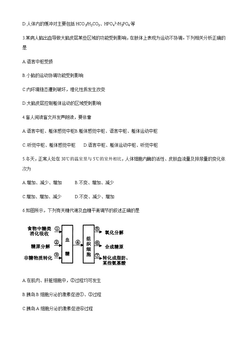 2021锦州高二上学期期末考试生物试题含答案02