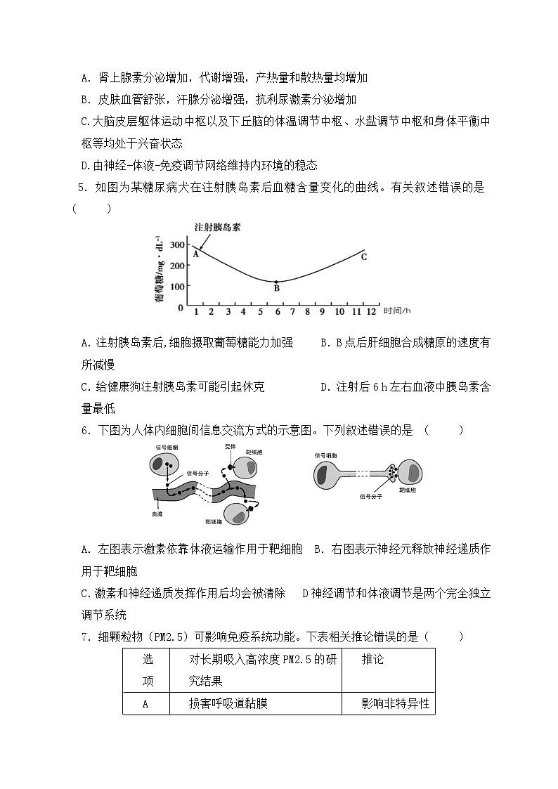 2021枣庄八中东校高二上学期期末模拟（1月）生物试题含答案02