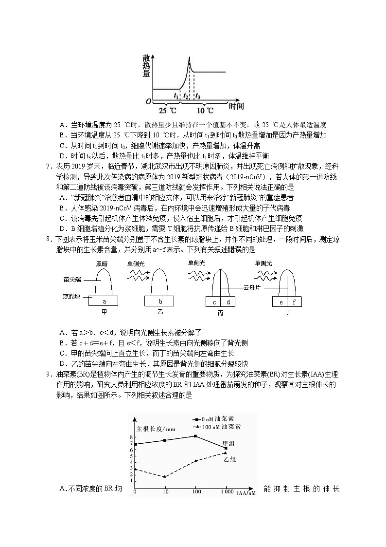 2021江苏省南菁高级中学高二上学期期中考试生物（强化班）试题含答案02