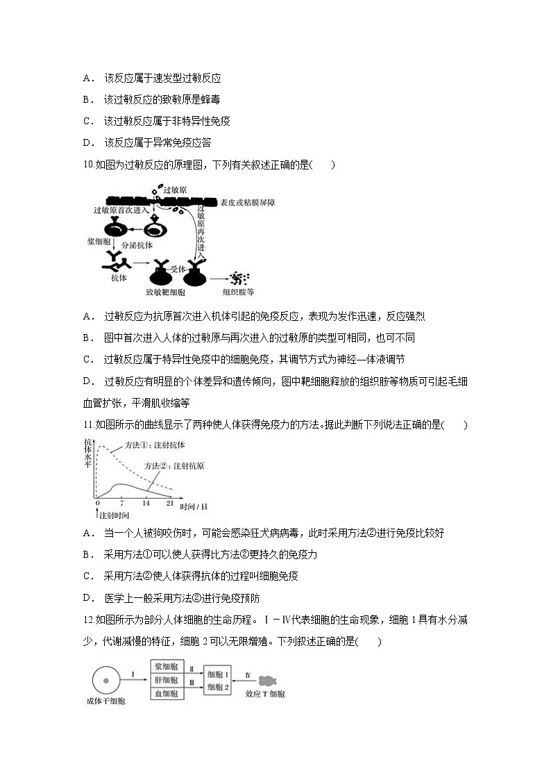 2021肥东县高级中学高二上学期期中考试生物试题含答案03