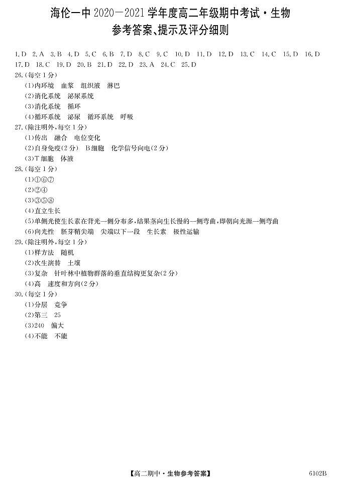 黑龙江海伦一中-生物da第1页