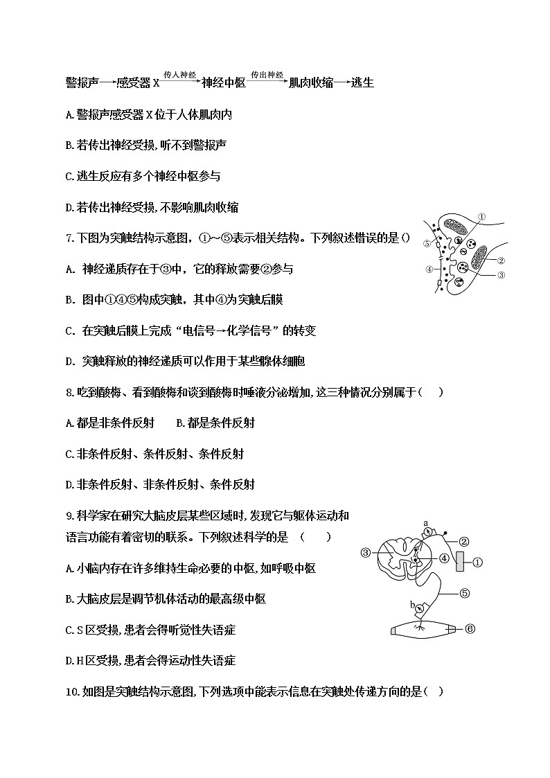 山东省新泰市第一中学老校区（新泰中学）2020-2021学年高二上学期第一次月考生物试题第3页