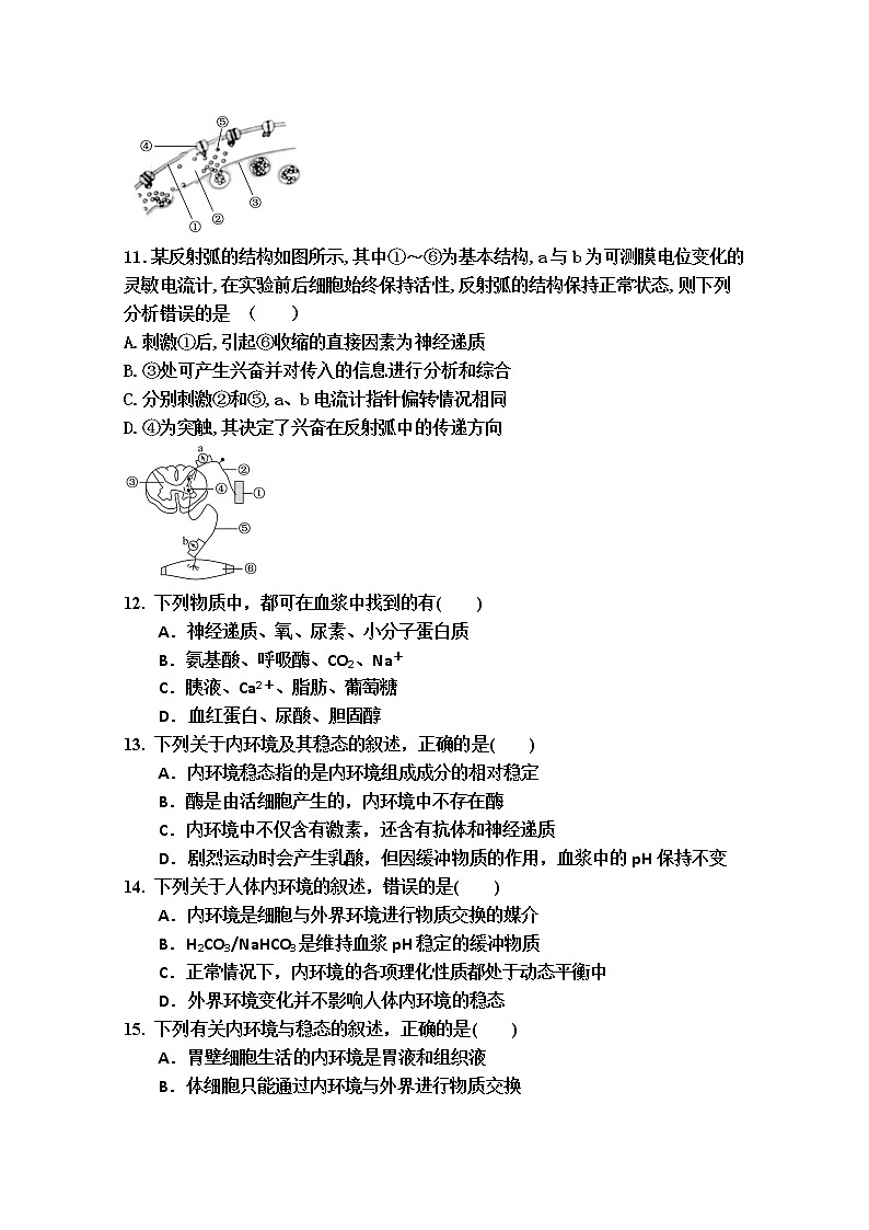 2021潍坊临朐县实验中学高二9月月考生物试卷含答案03