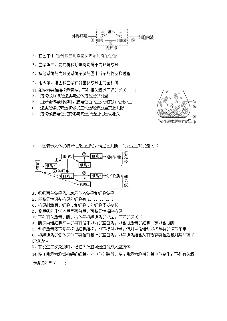2020省大兴安岭漠河县一中高二上学期期中考试生物试卷含答案03