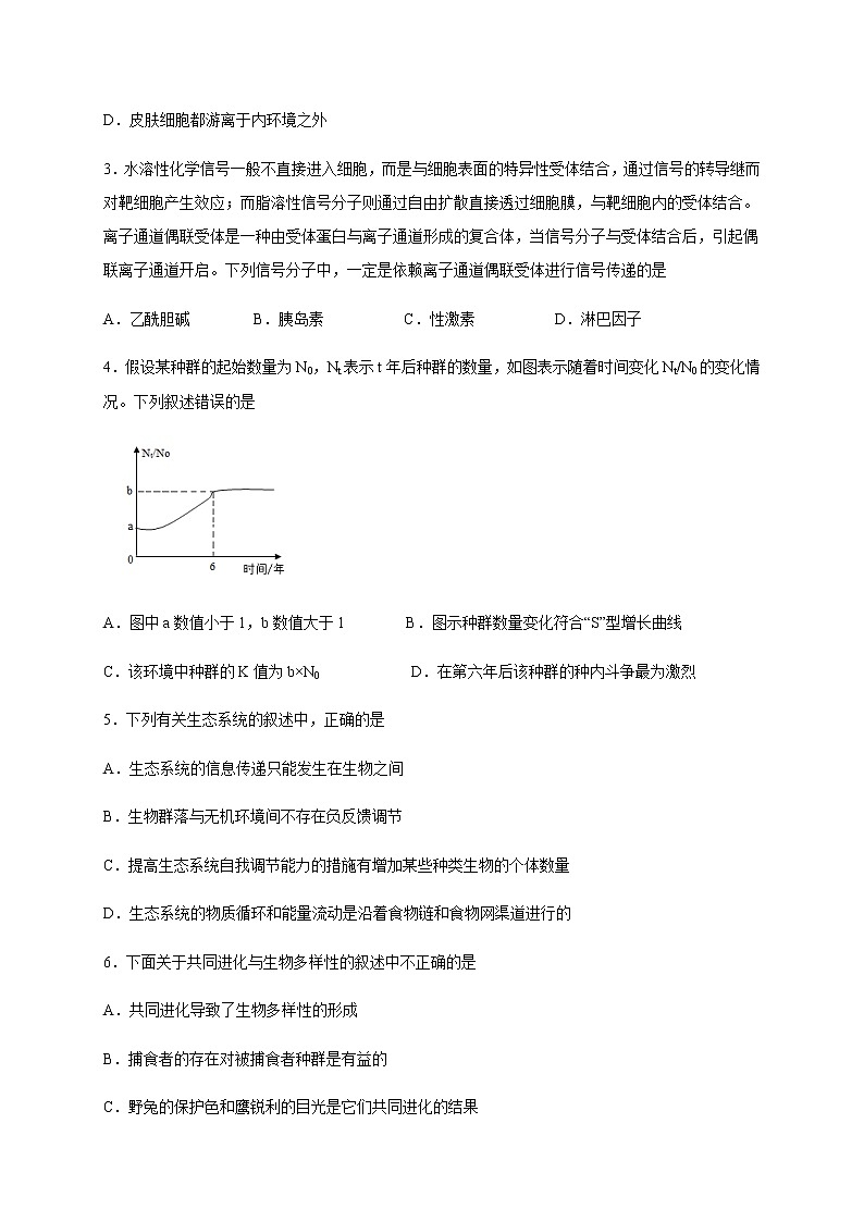 2020泸县一中高二下学期期末模拟考试生物试卷含答案第2页