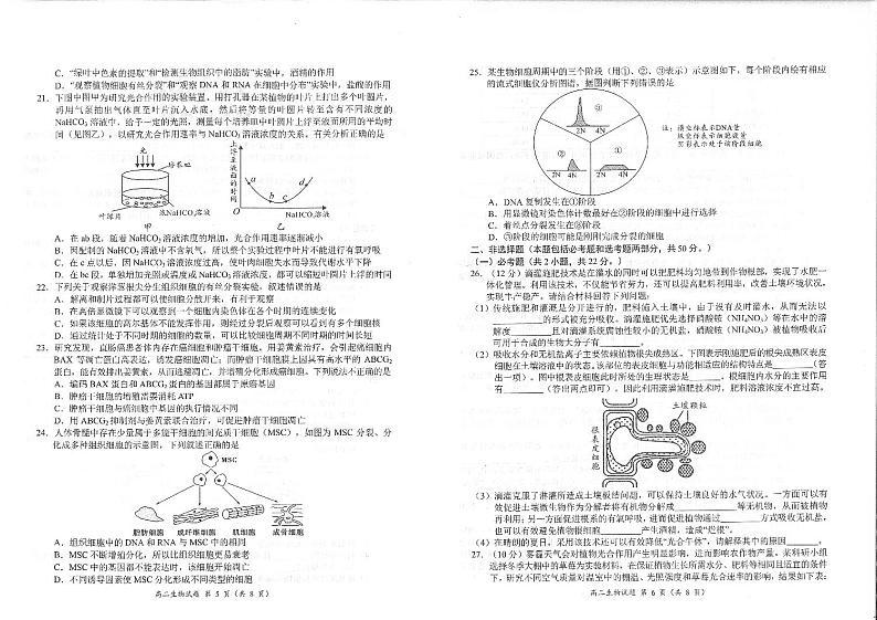 2020新乡新乡县一中高二6月月考生物试卷PDF版含答案03