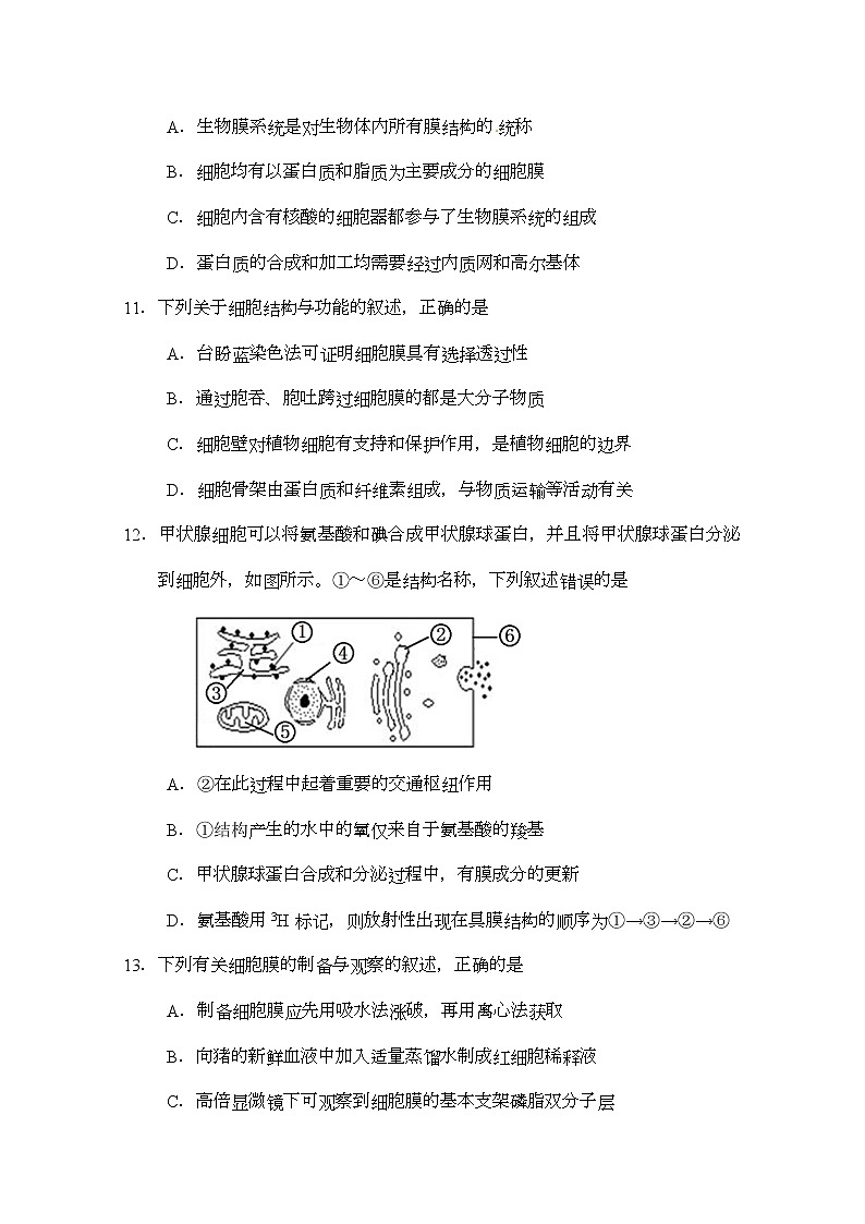 2020南宁三中高二下学期月考（三）生物试题含答案03