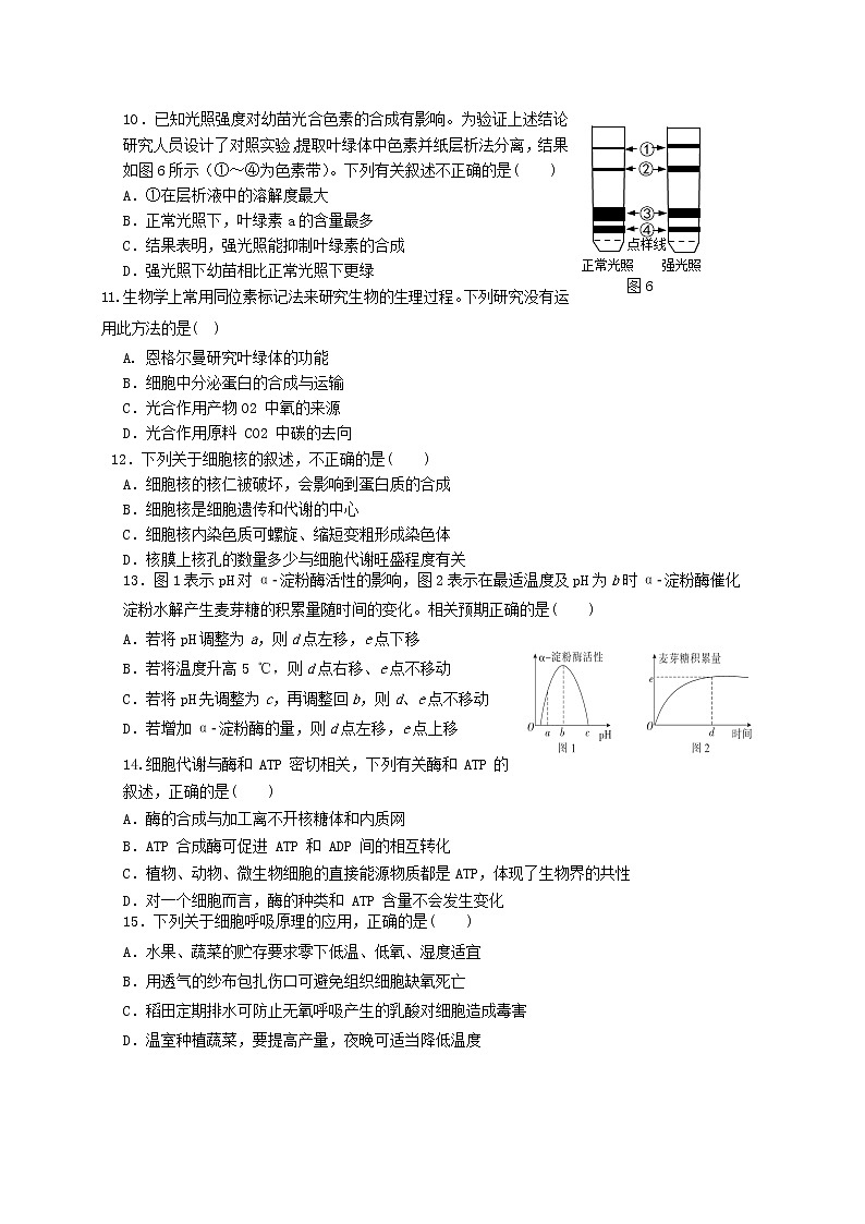 2020济南莱芜一中高二下学期第一次质量检测生物试题含答案第3页