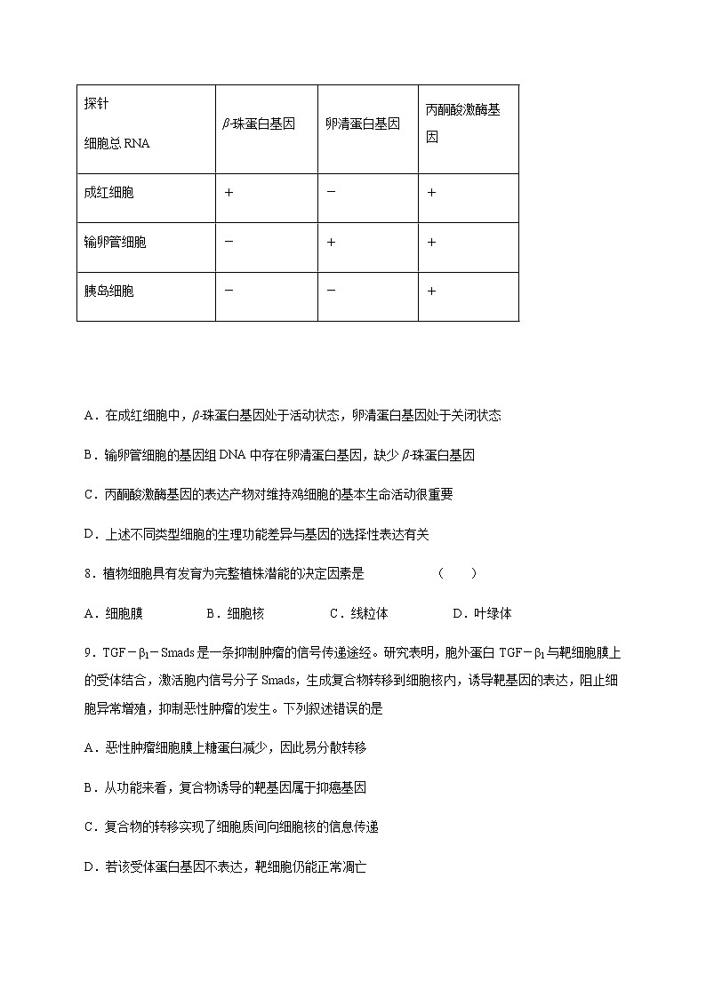 2020邯郸大名中学高二（清北班）下学期第四次半月考（6月6日）生物试题含答案第3页