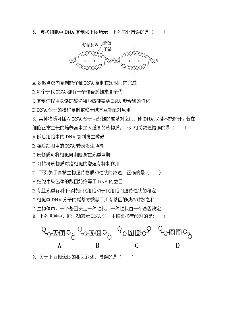2020武威十八中高二上学期期末考试生物试题含答案02