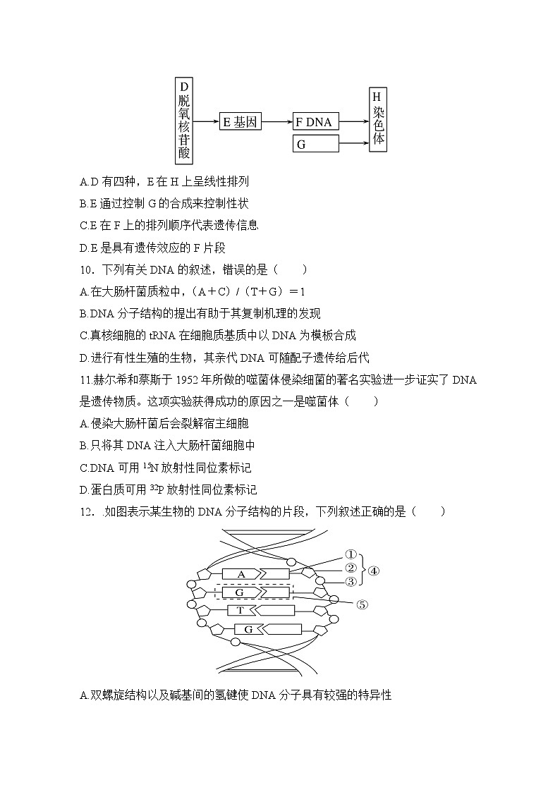 2020武威十八中高二上学期期末考试生物试题含答案03