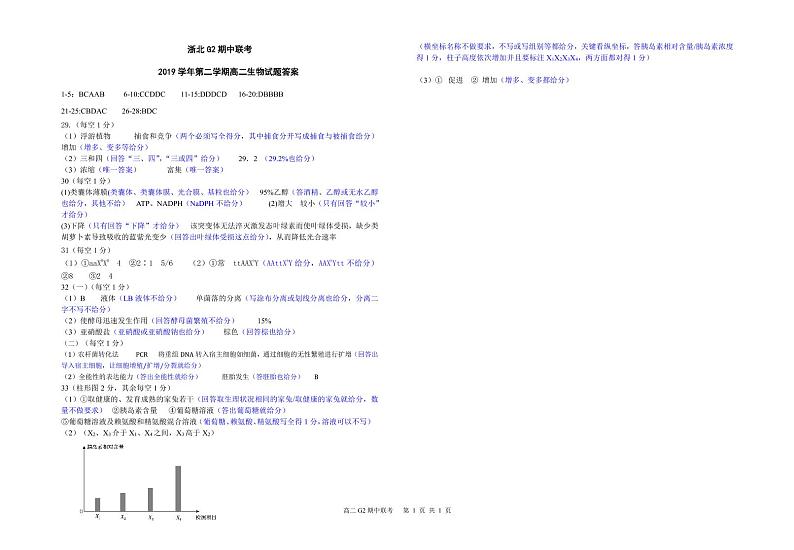 （生物）答案第1页