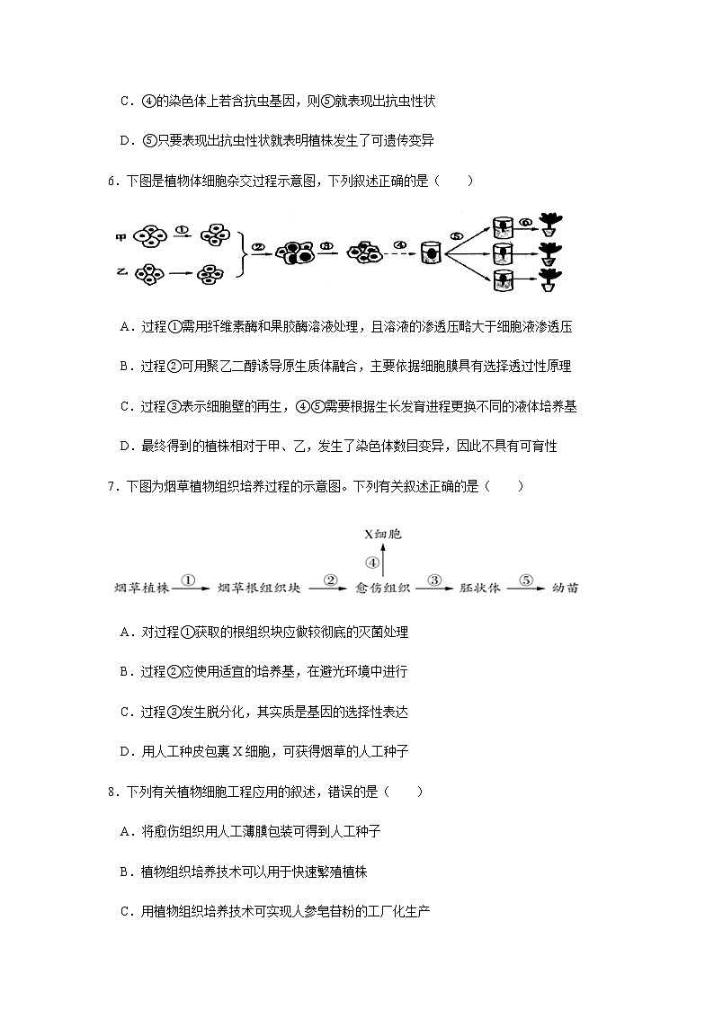 2020湛江第二十一中学高二下学期复学考试（线上测试）生物试题含答案第3页