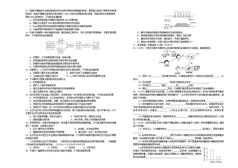 2020江西省濂溪一中高二下学期期中阶段性评价考试生物试题含答案第2页