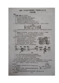 2020南阳一中高二上学期第五次月考生物试题扫描版含答案